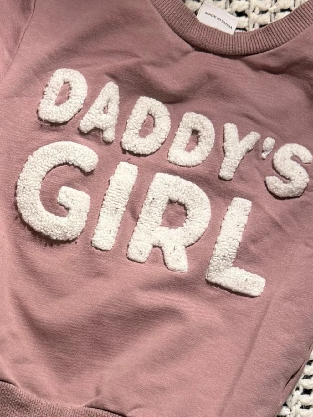 Dusty Rose "Daddy's Girl" Sweatshirt & Joggers Set - Picture 2 of 5